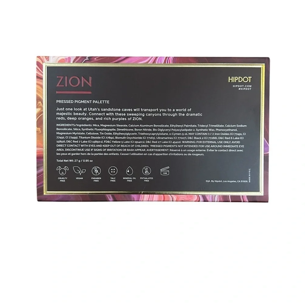 HIPDOT Zion Eyeshadow Palette - Pressed Pigment Palette